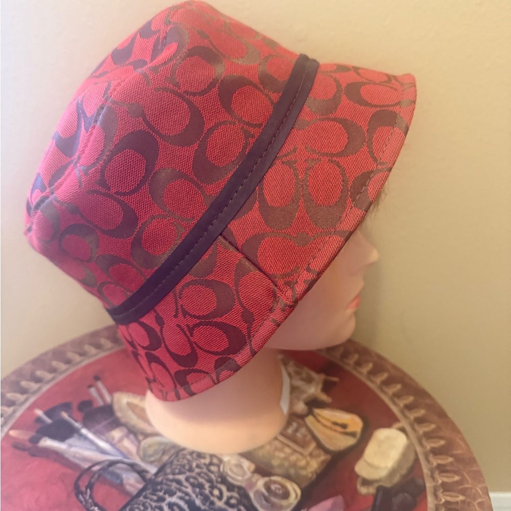 Red and Brown Bucket Hat